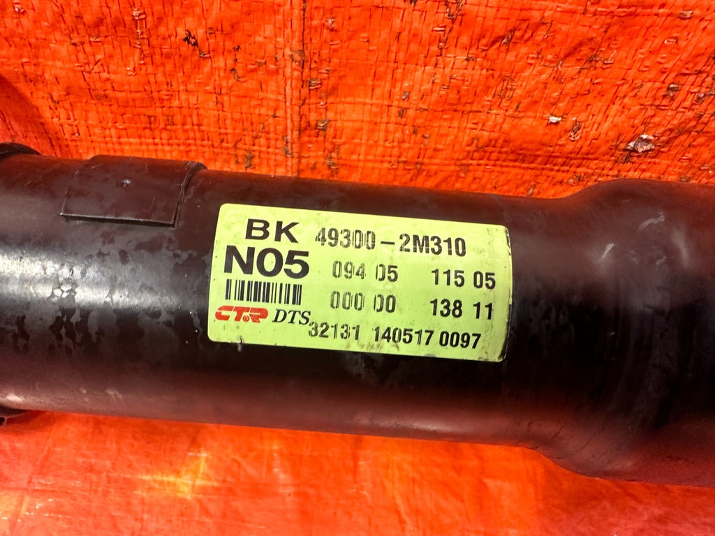 13 16 HYUNDAI GENESIS COUPE 3.8L   DRIVESHAFT  REAR PORTION   MANUIAL   OEM #3278