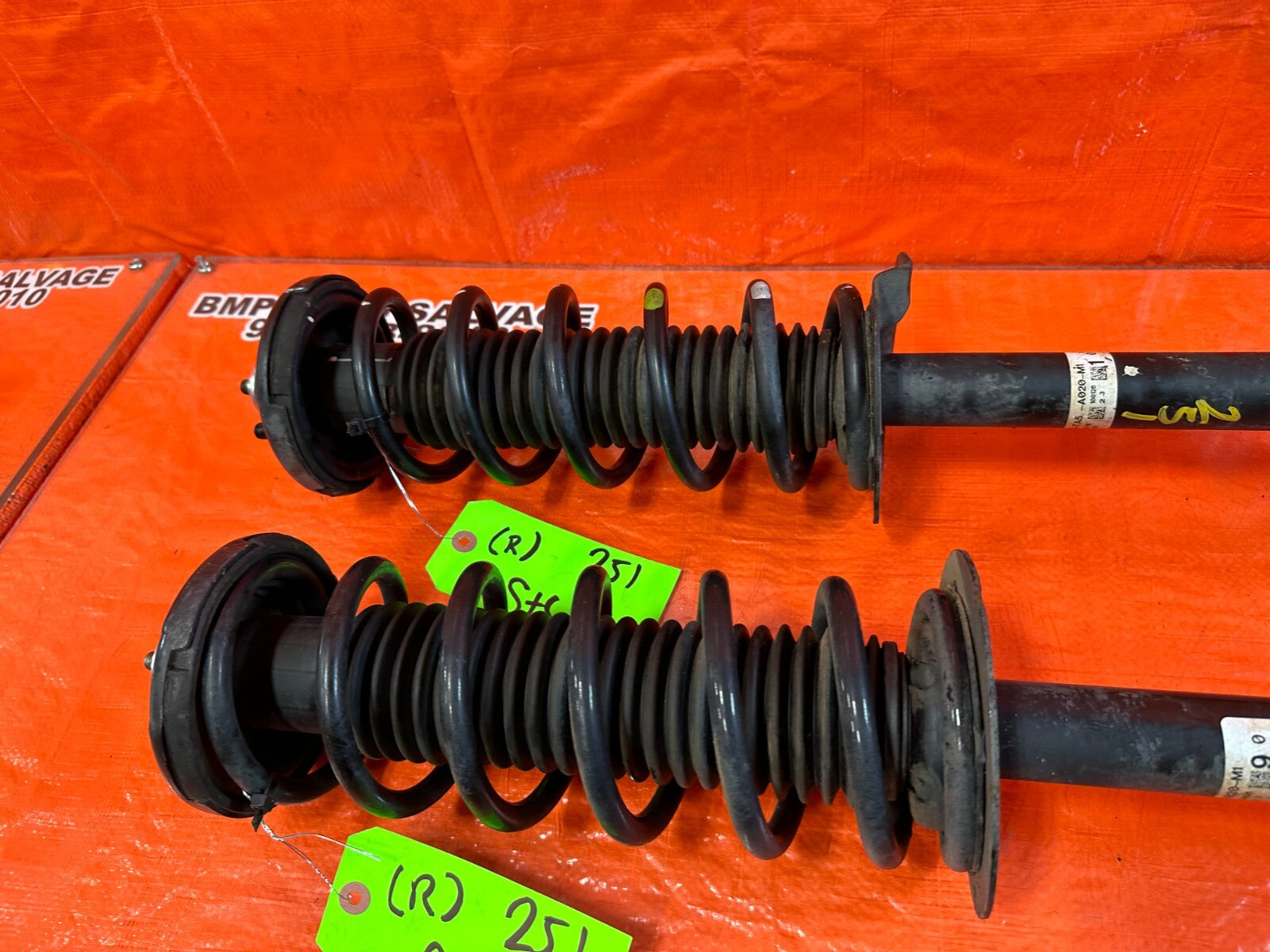2010 HONDA ACCORD SEDAN EX REAR SHOCKS & SPRINGS LEFT AND RIGHT FACTORY OEM 2514