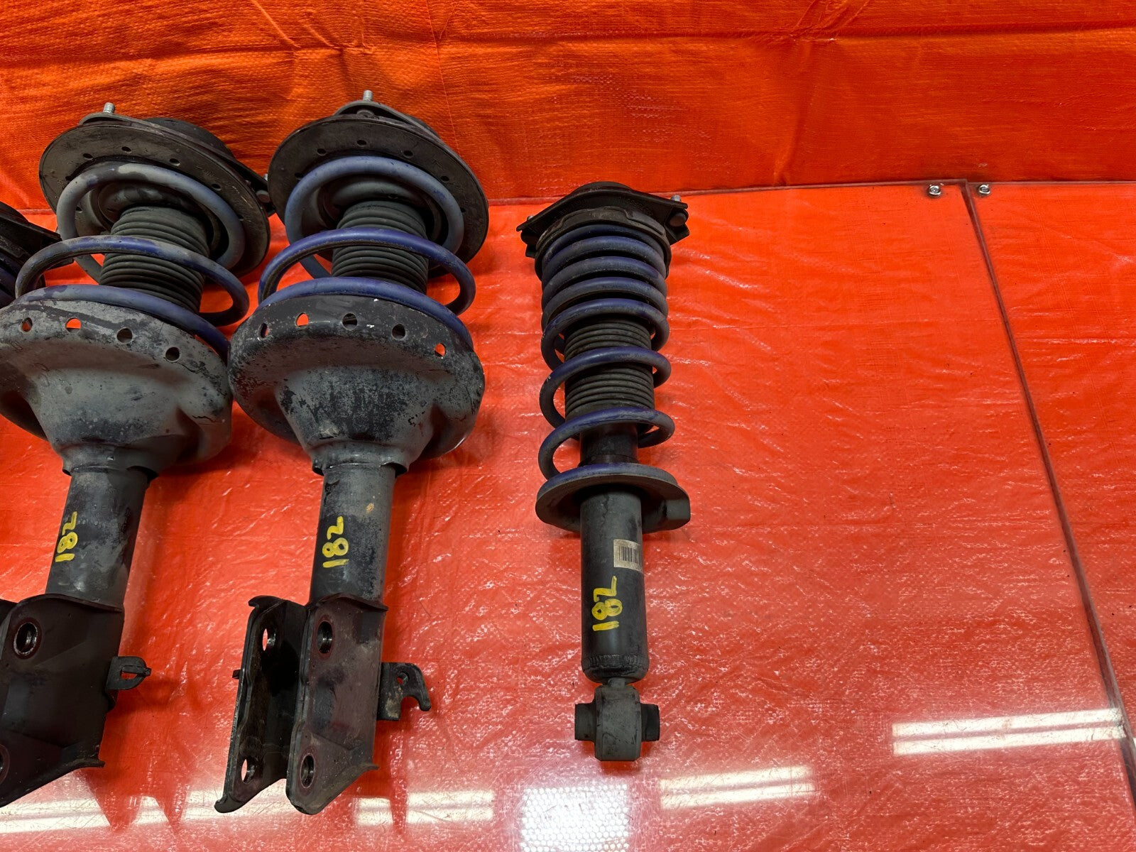 15 17 SUBARU WRX STI   FACTORY SHOCKS W/ H&R LOWERING SPRINGS   OEM H & R HR #184