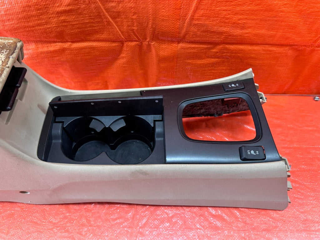 04 08 ACURA TSX   ARM REST / CENTER CONSOLE STORAGE COMPARTMENT BIN TAN OEM #19615