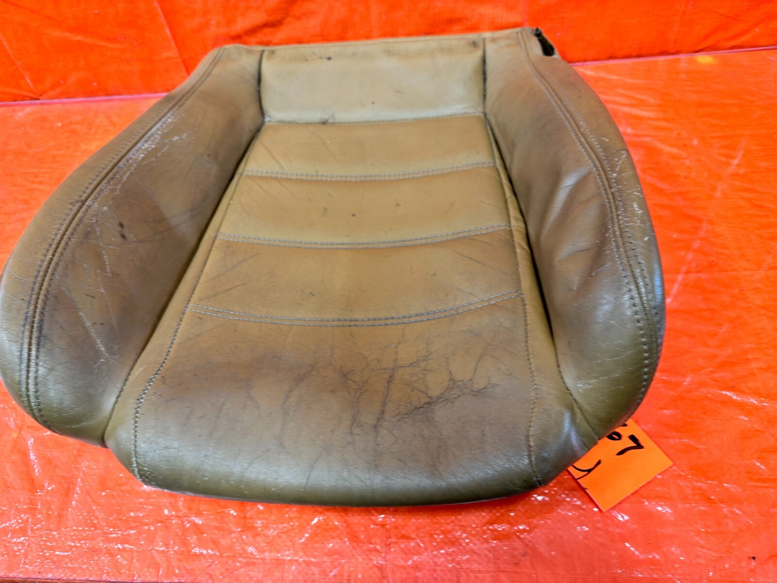 1993 93 MAZDA MX 5 MIATA   PASSENGER RIGHT FRONT LOWER SEAT SKIN WRAP COVER 2676