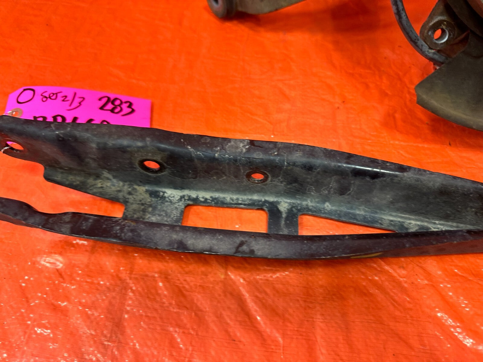 08 14 SUBARU IMPREZA WRX STI RIGHT REAR SPINDLE KNUCKLE WITH 4 CONTROL ARMS OEM10