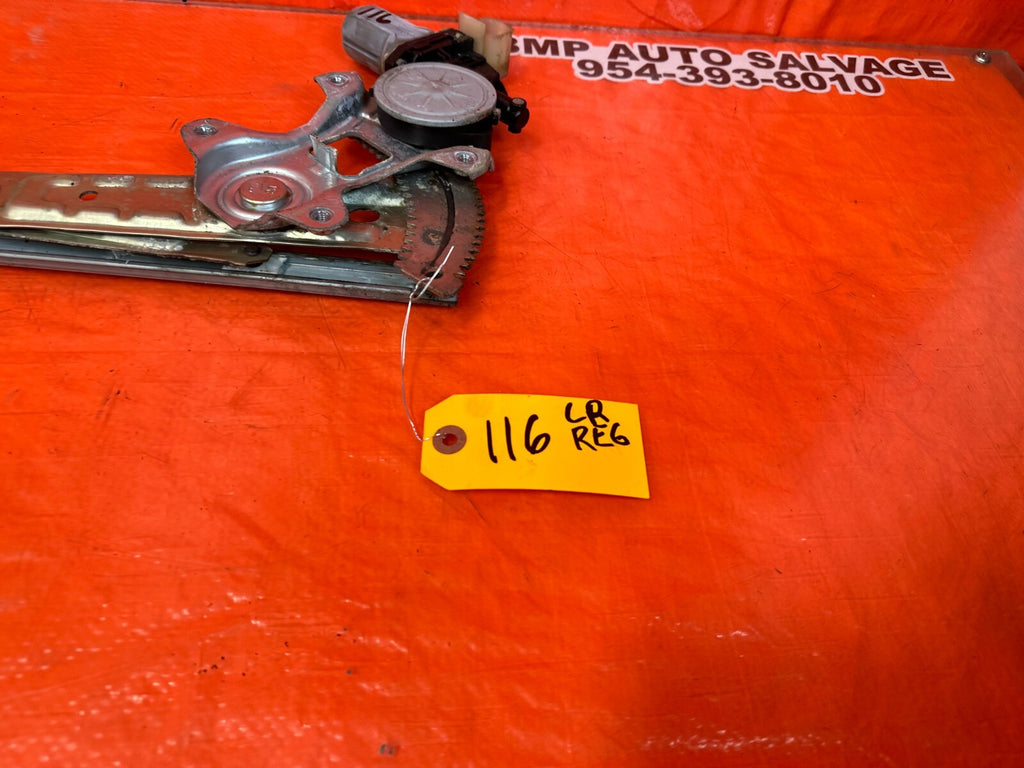 2010 10 INFINITI FX35 DRIVER LEFT REAR   WINDOW REGULATOR W/ MOTOR OEM #1164