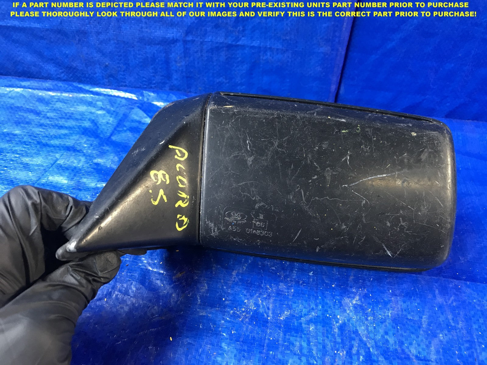 OEM 1984 1985 HONDA ACCORD DRIVER LEFT SIDE VIEW MIRROR 3