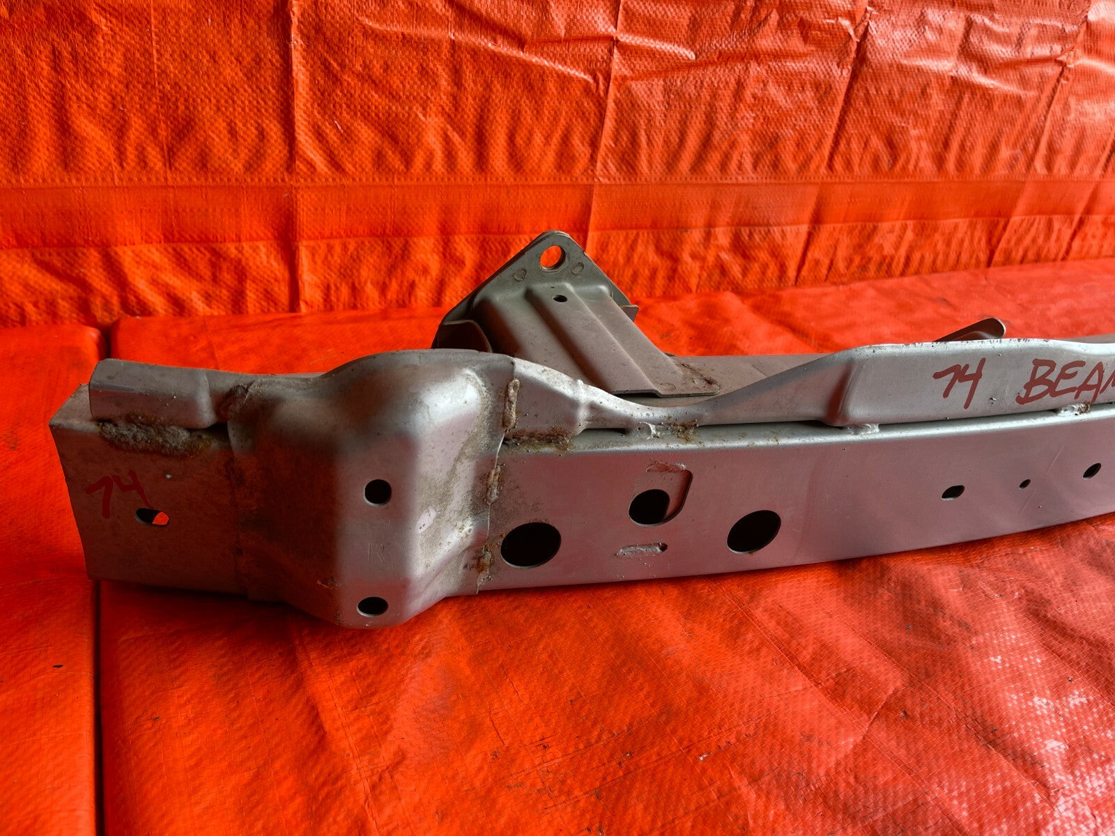 REAR CRASH BEAM REINFORCEMENT RE BAR 11 14 SUBARU IMPREZA WRX STi SEDAN OEM #744