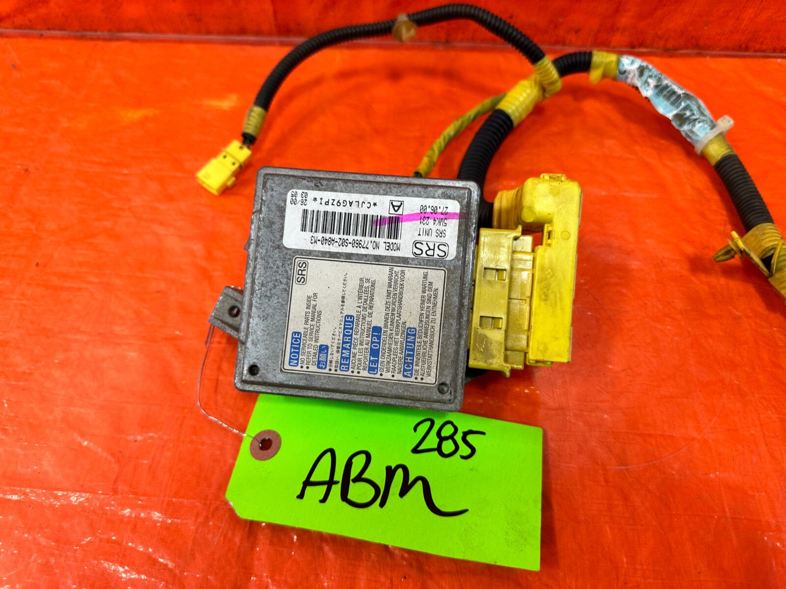 99 00 HONDA CIVIC SI EM1   CONTROL MODULE   77960 S02 A84   OEM #2851
