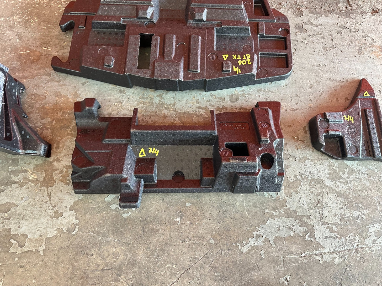 17 20 INFINITI Q60 TRUNK STYROFOAM TRAY LINERS NON SPARE TIRE MODEL FOAM OEM 20016