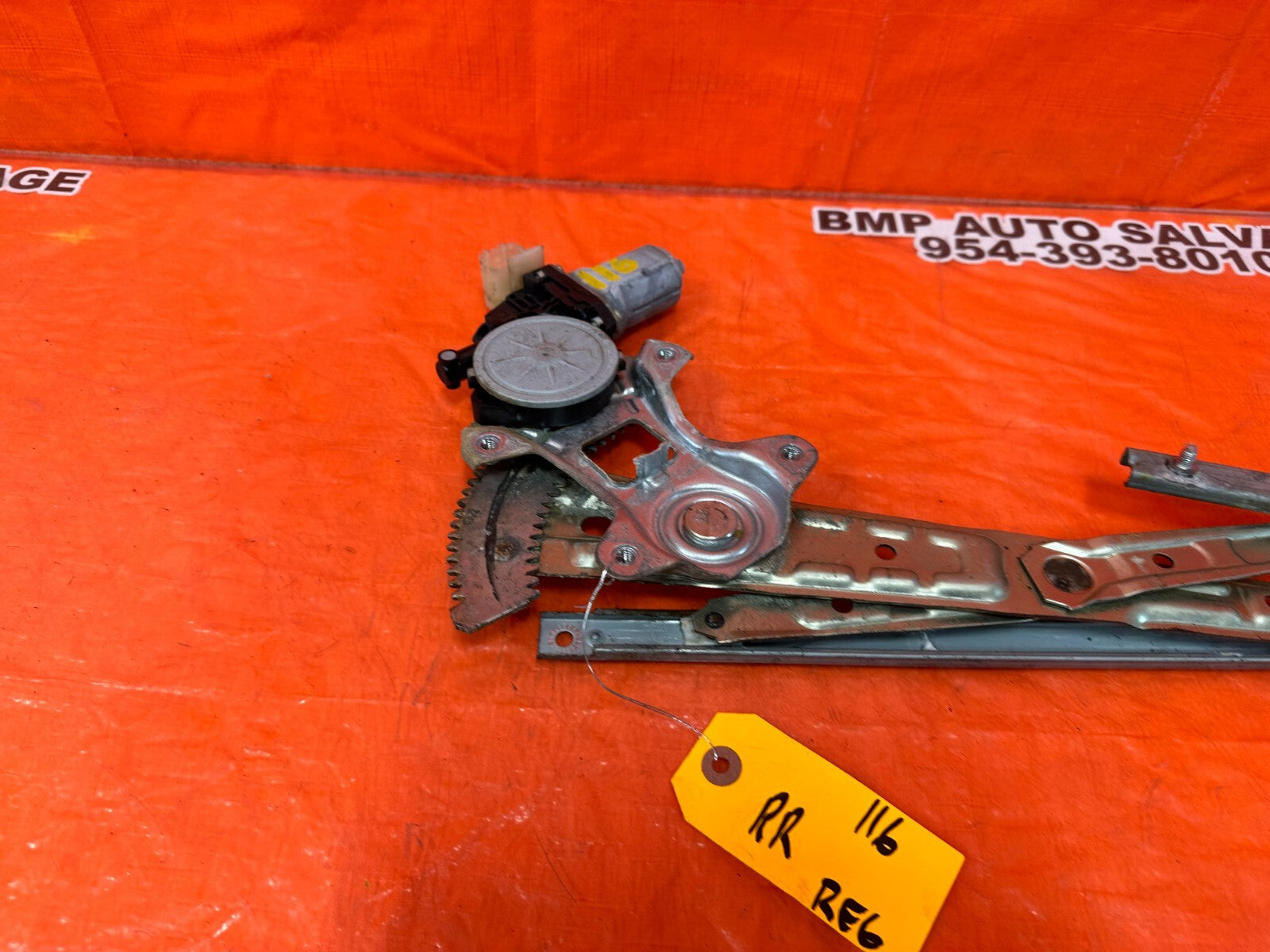 2010 10 INFINITI FX35 PASSENGER RIGHT REAR   WINDOW REGULATOR W/ MOTOR OEM #1167