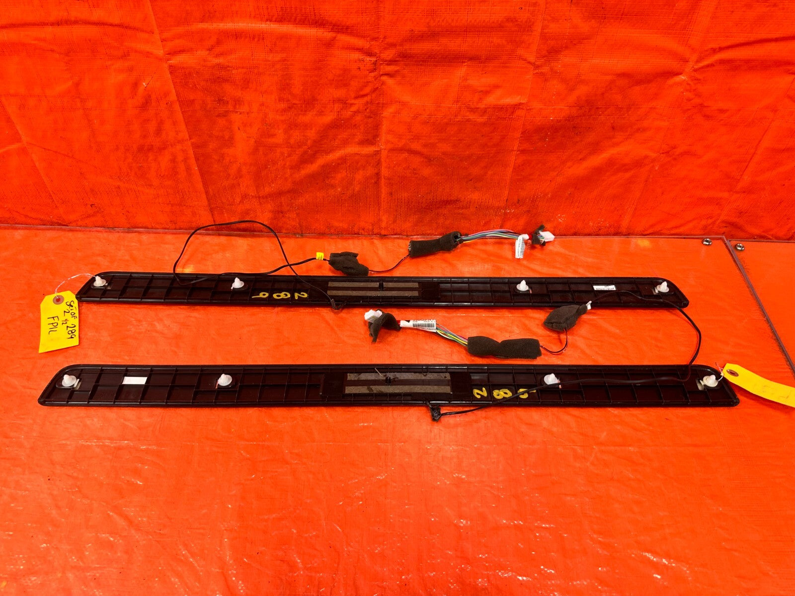 17 20 INFINITI Q60   ILLUMINATING FLOOR PILLARS   LEFT AND RIGHT   OEM #2898