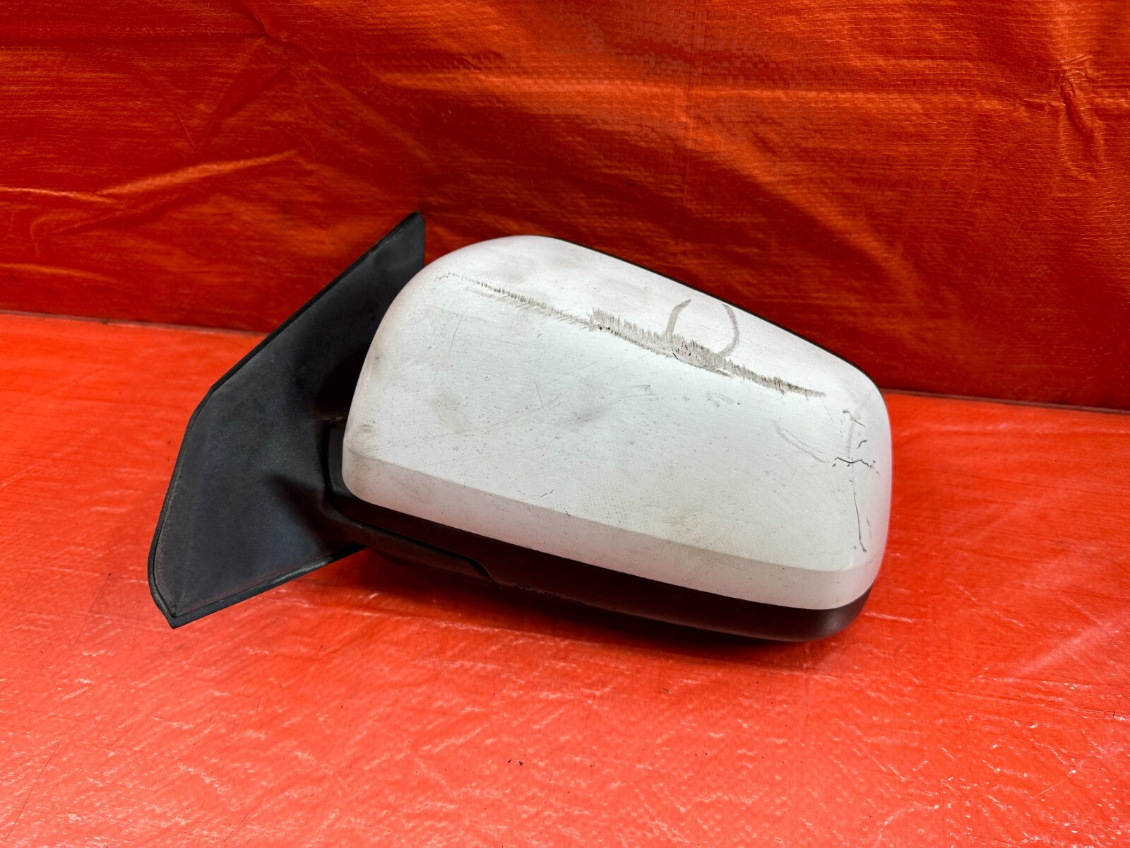 08 15 LANCER EVOLUTION X EVO 10   DRIVER LEFT SIDE VIEW MIRROR WHITE   OEM #2170