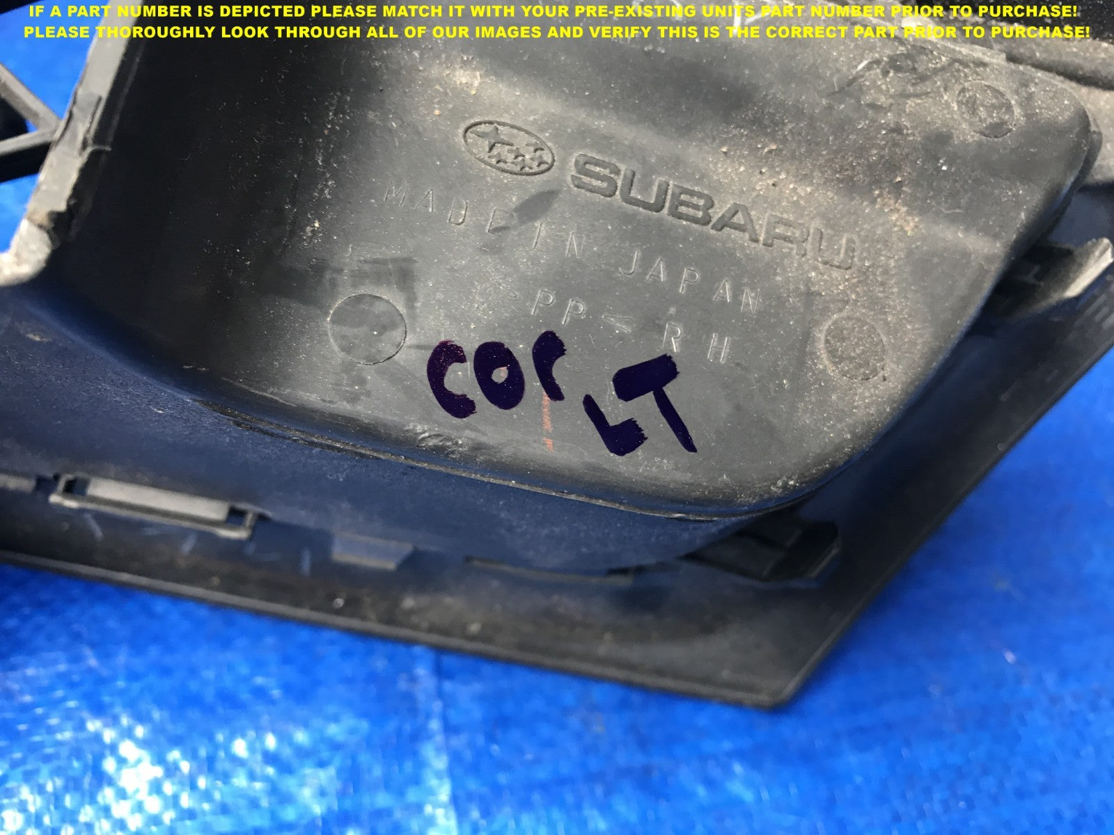 OEM 2006 2007 06 07   SUBARU WRX STI   PASSENGER RIGHT   GRILLE   BLUE COLOR5