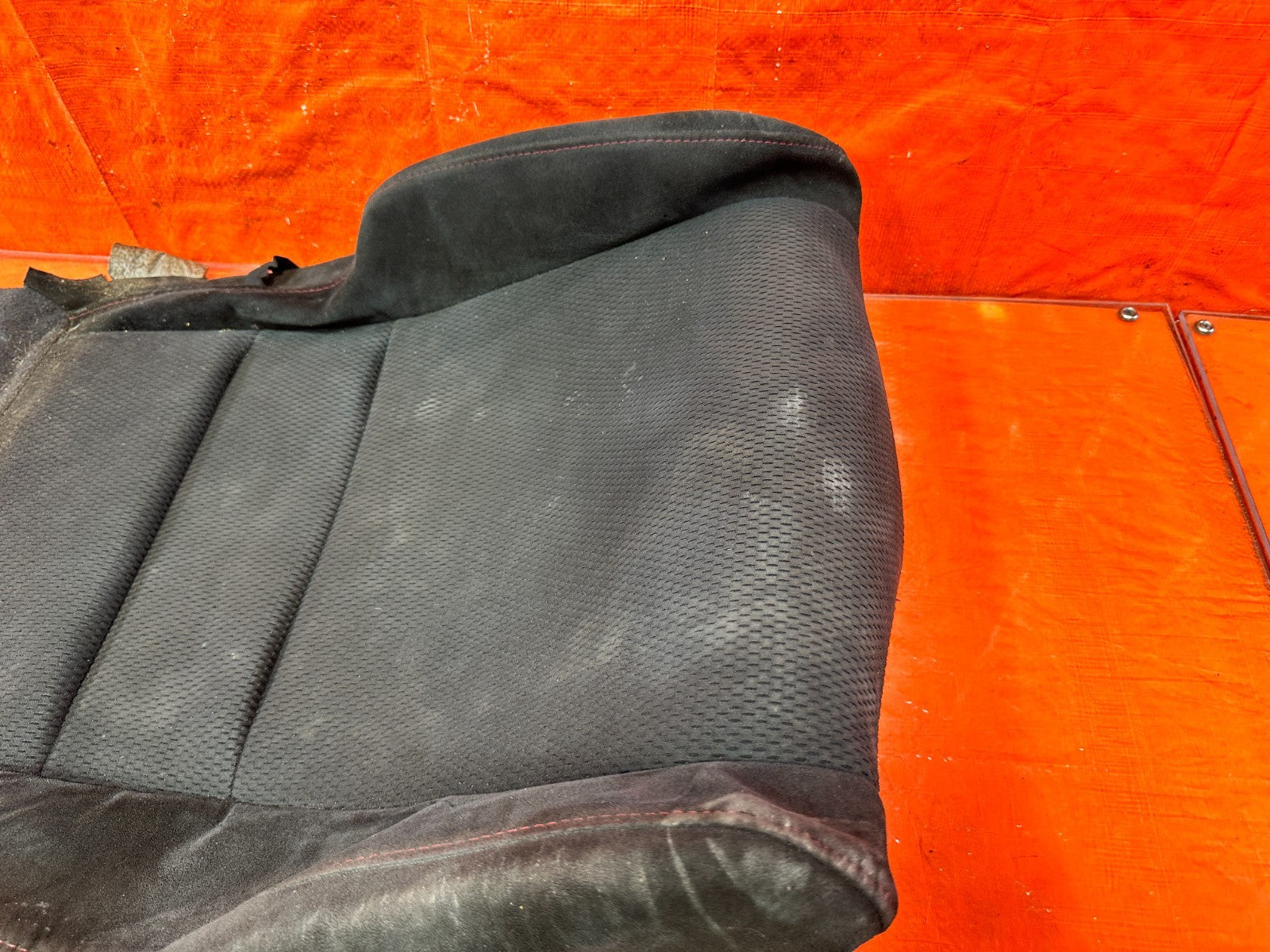 06 11 HONDA CIVIC SI RIGHT FRONT LOWER SEAT SKIN CLOTH FABRIC COVER OEM #3001