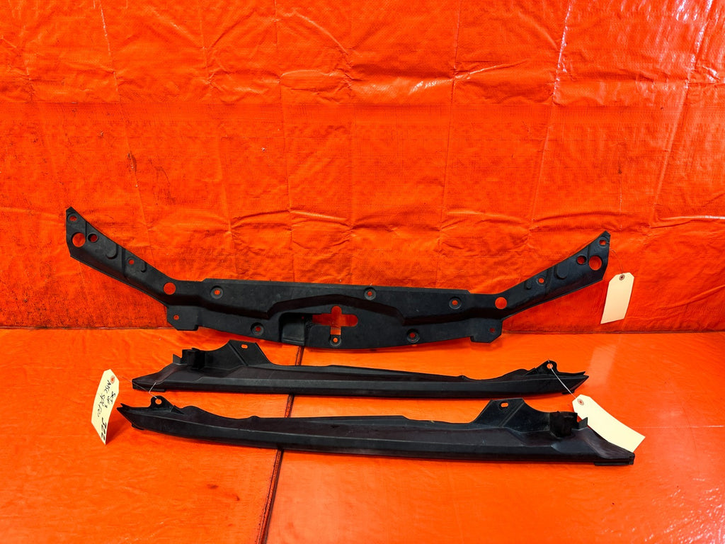 04 05 ACURA TSX UNDER HOOD ENGINE BAY FENDER RADIATOR SUPPORT TRIM 3 PC OEM 3230