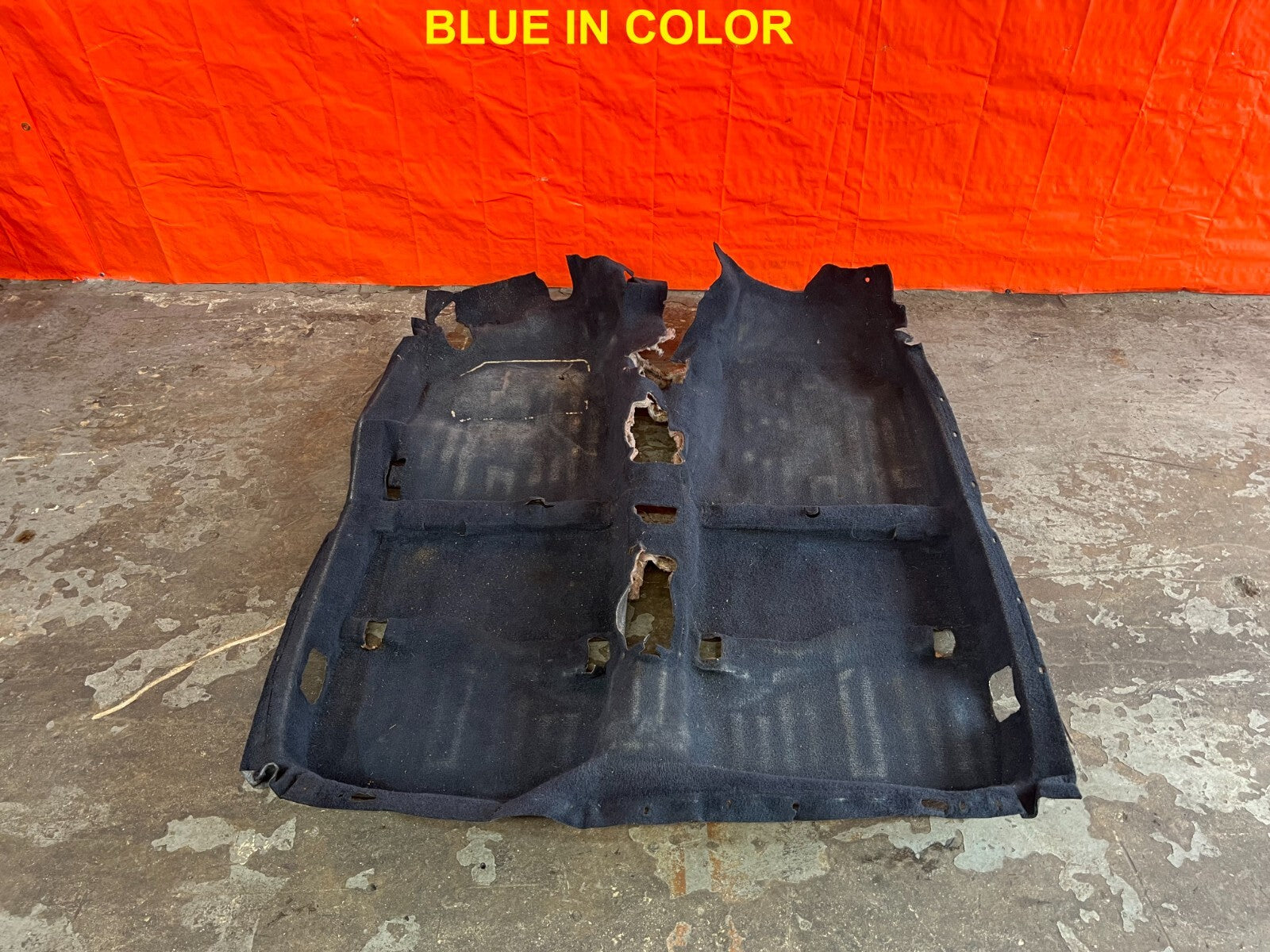90 91 ACURA INTEGRA 2D   INTERIOR FLOOR CARPET RUG MAT   BLUE IN COLOR OEM #1540
