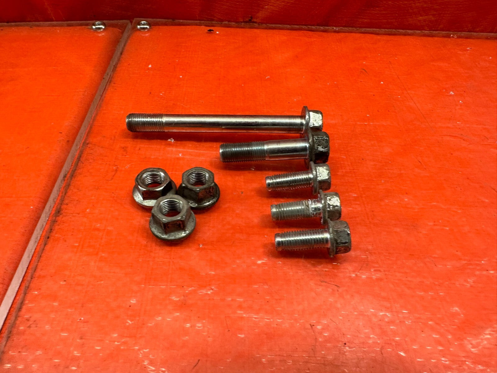 09 12 LANCER EVOLUTION X EVO 10 4B11T ENGINE POST MOUNT BOLTS HARDWARE OEM #2066