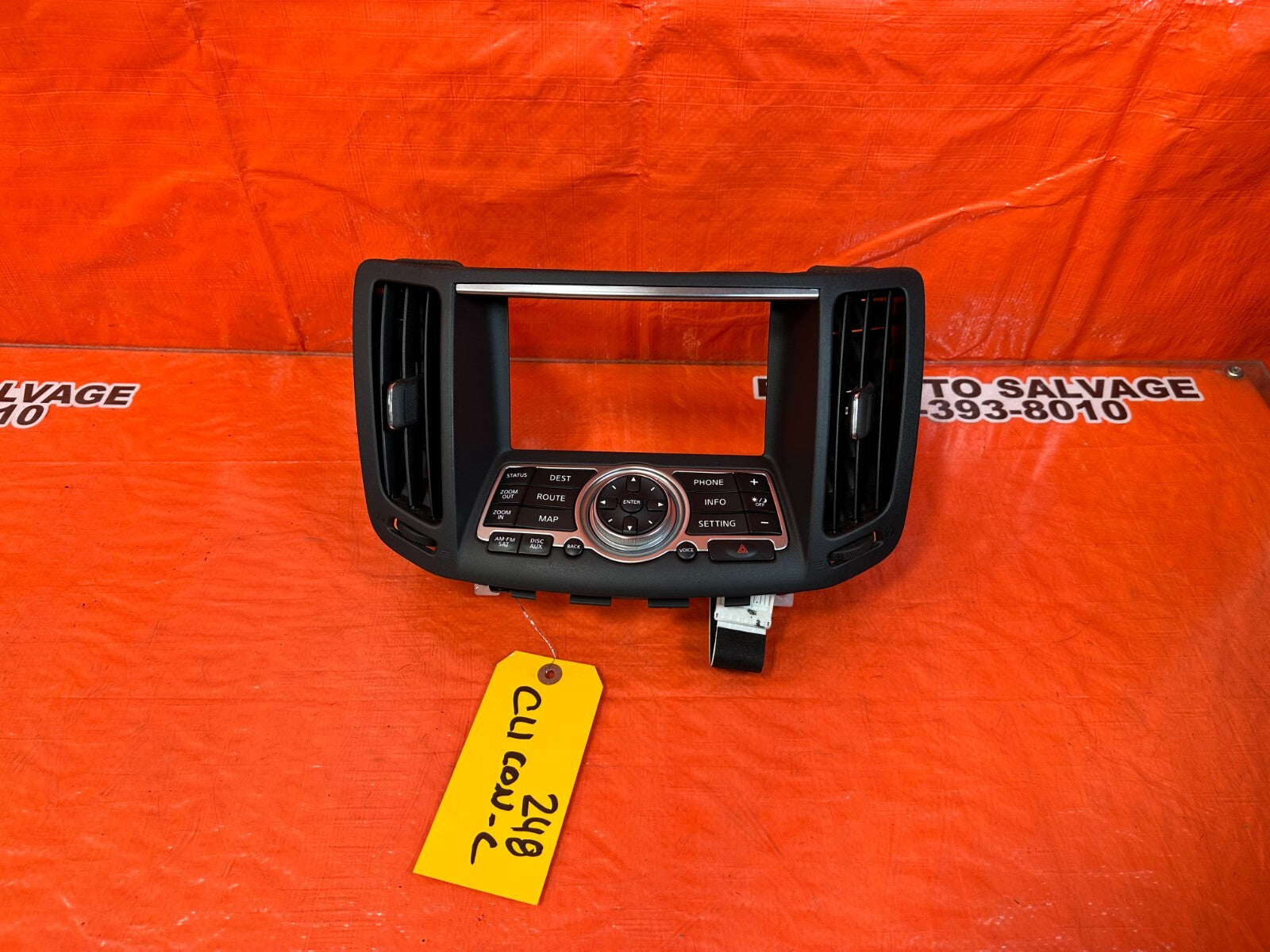 2008 INFINTI G37 COUPE S SPORT   NAVIGATION AND PHONE CONTROL UNIT   OEM #2480