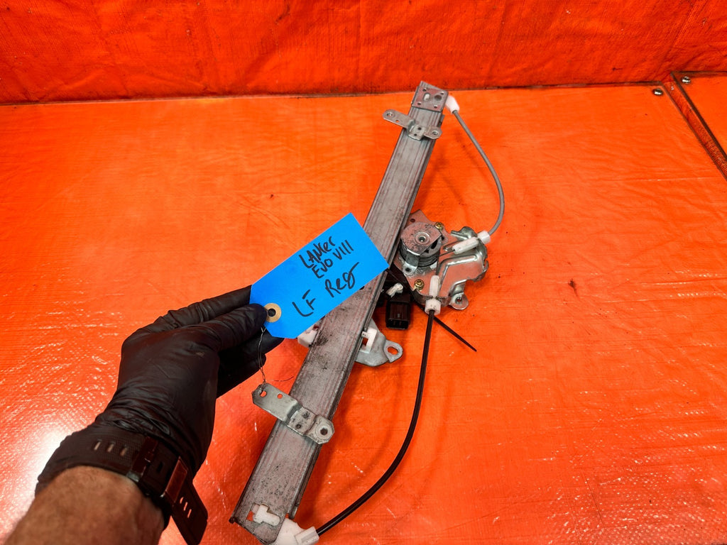 03 05 LANCER EVOLUTION EVO VIII IX 8 9   LEFT FRONT WINDOW REGULATOR   OEM EV86