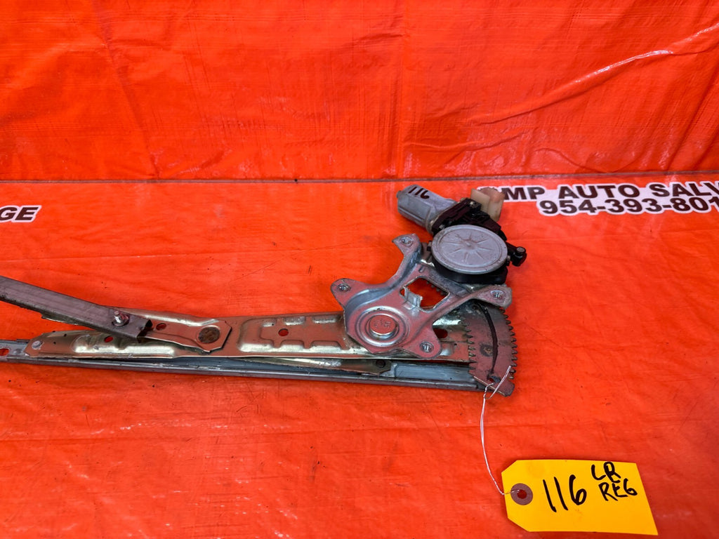 2010 10 INFINITI FX35 DRIVER LEFT REAR   WINDOW REGULATOR W/ MOTOR OEM #1166