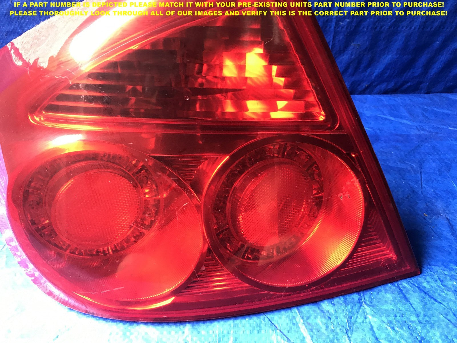 OEM 2005 2006 05 06 INFINITI G35 DRIVER LEFT REAR TAIL LIGHT L LH 220 637901