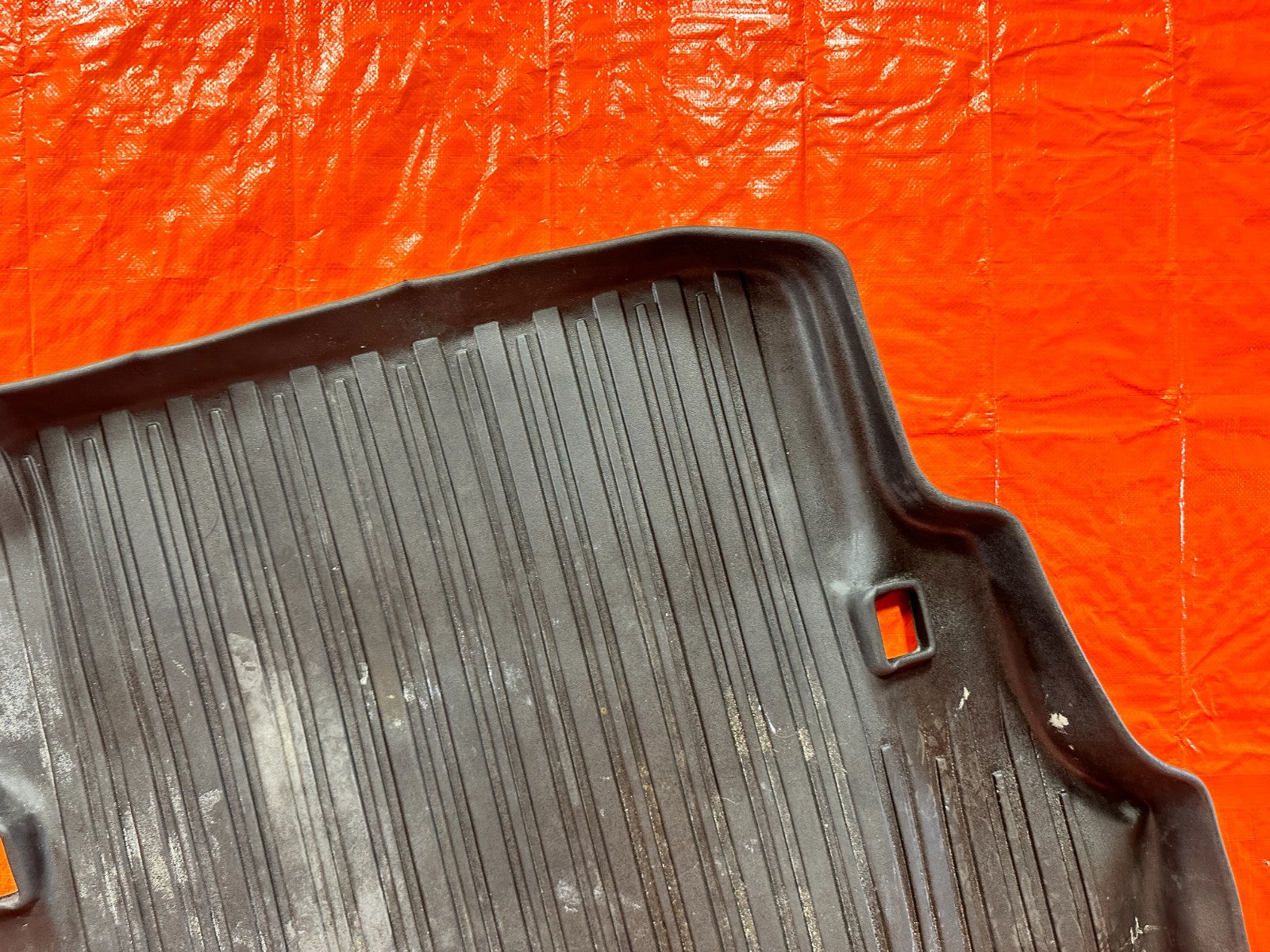 04 08 ACURA TSX   TSX LOGO   ALL WEATHER RUBBER TRUNK MAT LINER LINING   OEM 3224