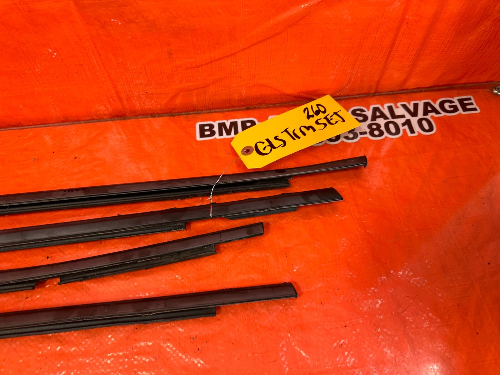 06 11 CIVIC 4D SEDAN   EXTERIOR DOOR WINDOW GLASS TRIM SET LEFT RIGHT   OEM #2603