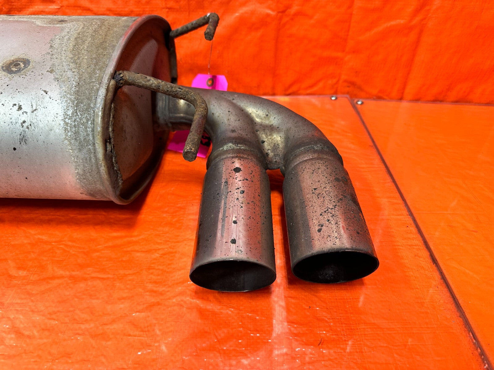 08 14 SUBARU IMPREZA WRX STI WAGON   QUAD TIP FACTORY EXHAUST MUFFLER TAIL PIPE4