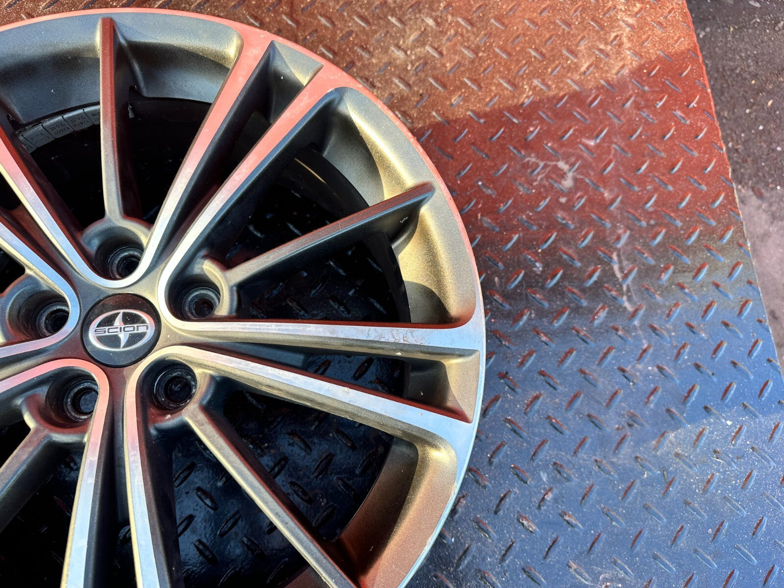 13 16 SCION FRS   15 SPOKE WHEEL RIM 17x7 5x100 +48   OEM FACTORY #293 22