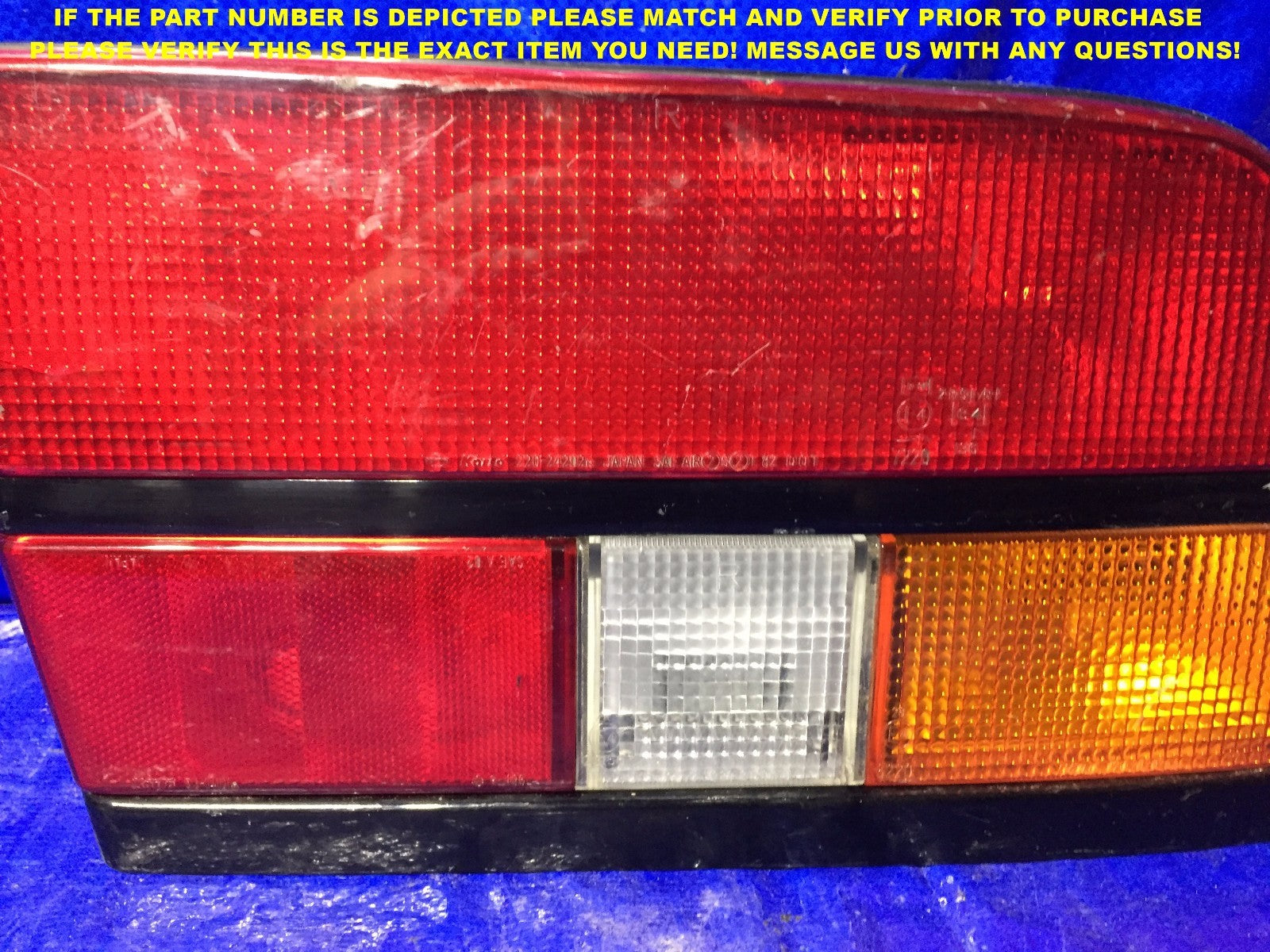OEM 1984 1985 1986 NISSAN 300ZX PASSENGER RIGHT TAIL LIGHT IMPERFECTIONS4