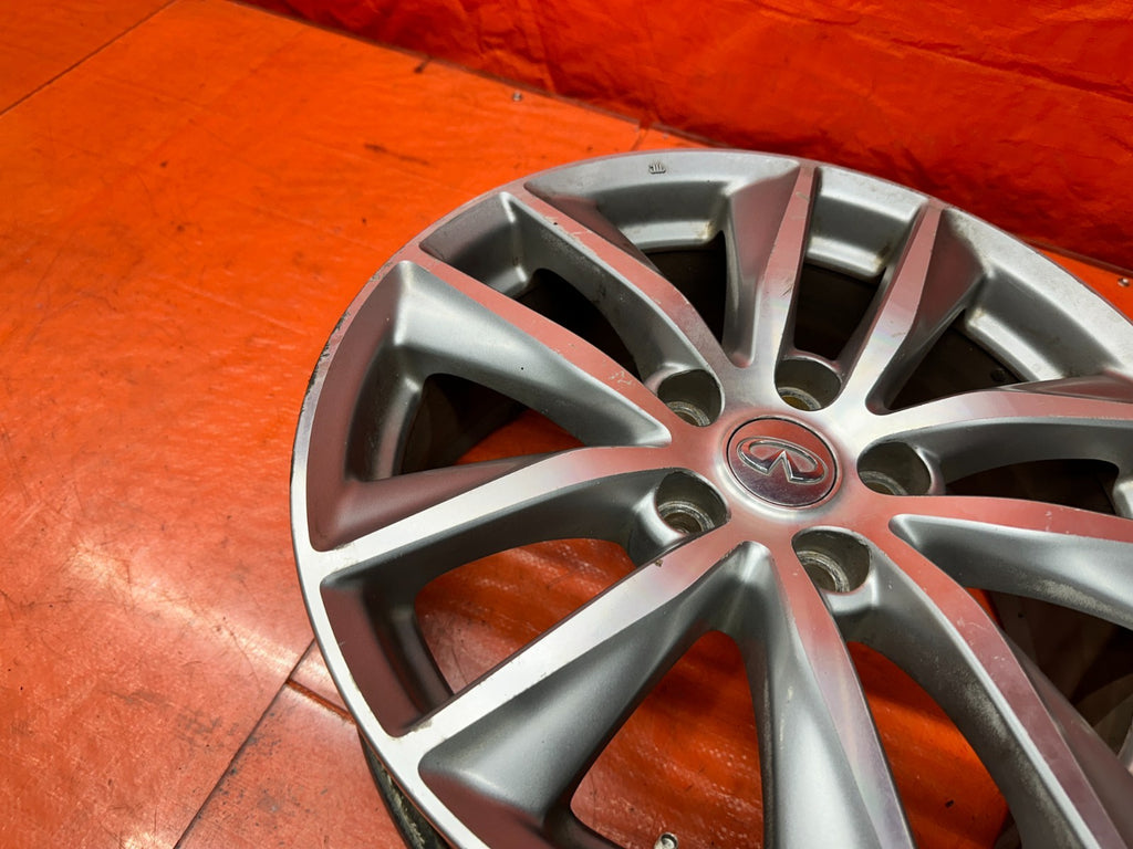 14-17 INFINITI Q50 17 INCH 10 SPOKE ALLOY WHEEL RIM W/ TPMS SENSOR OEM FACTORY11