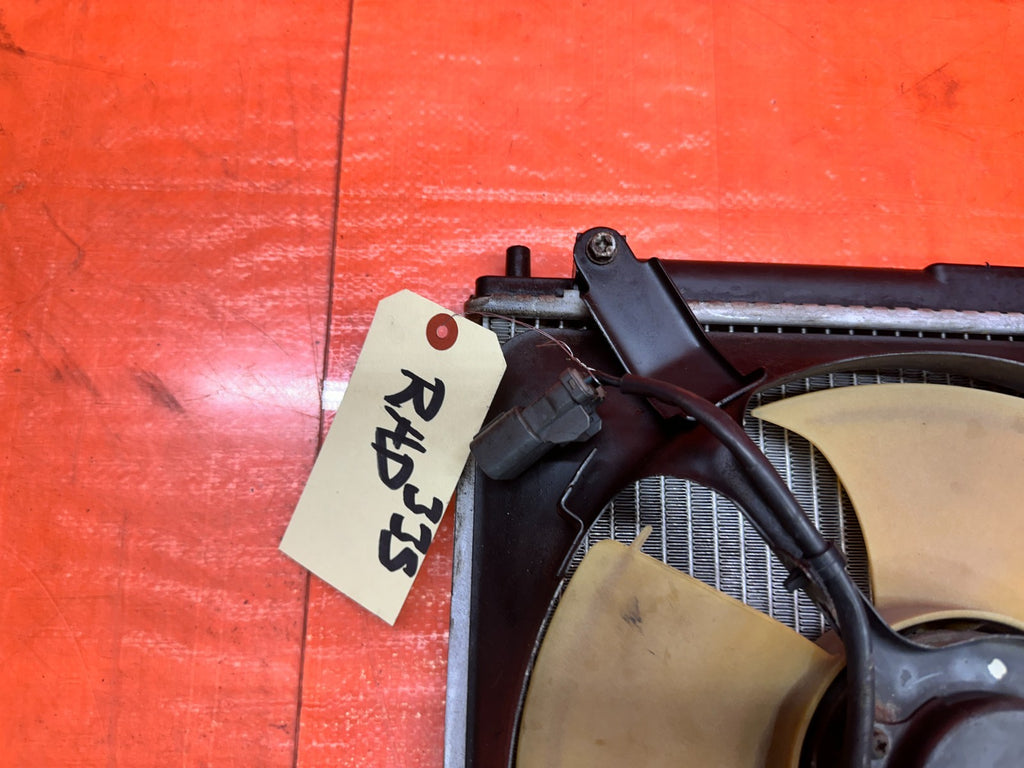 97 01 HONDA PRELUDE 2.2L MT MANUAL RADIATOR CONDENSER COOLING FANS OEM #3364