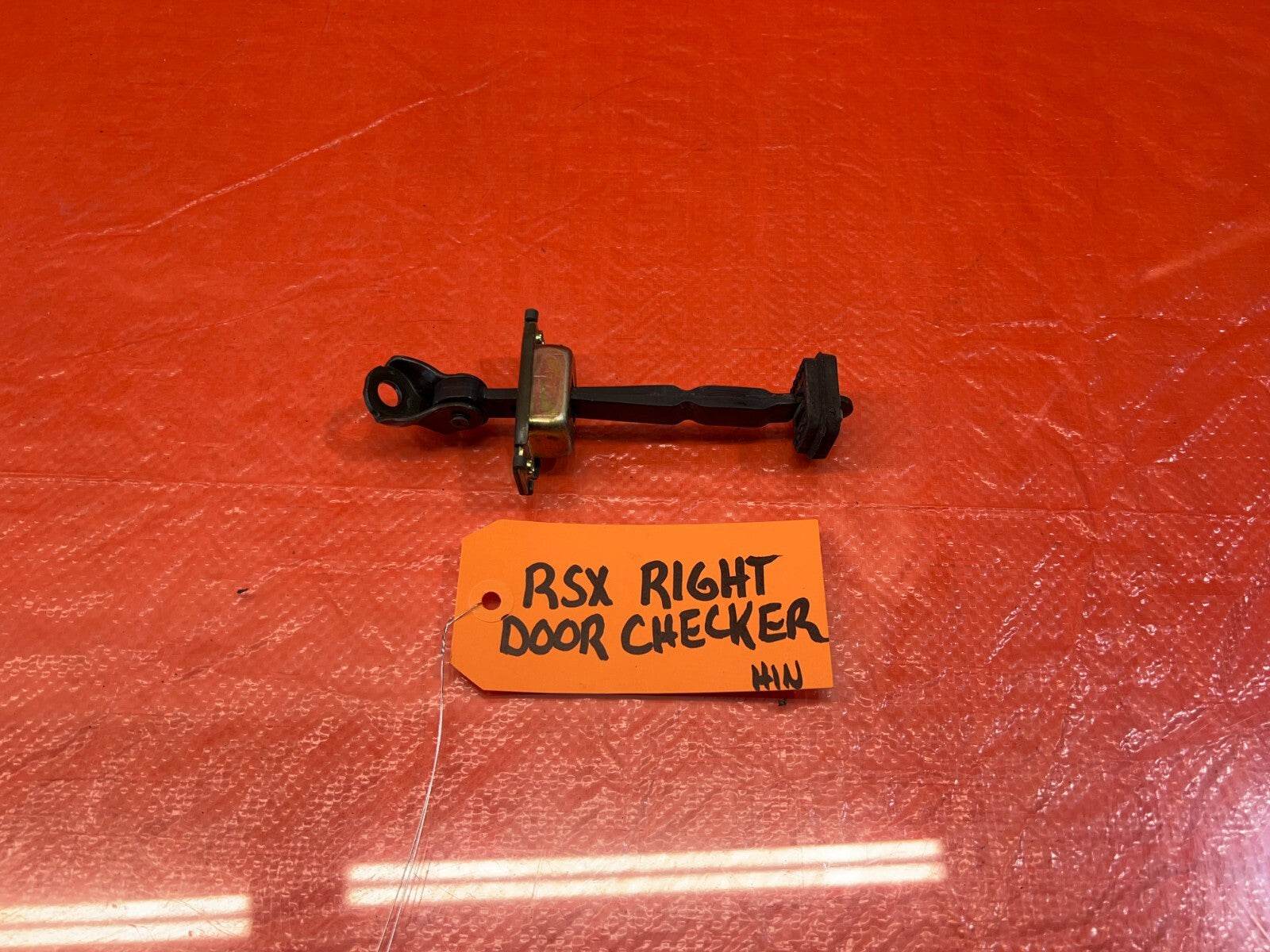 02 06 ACURA RSX   PASSENGER RIGHT   DOOR CHECKER HINGE ARM STOPPER   OEM #1830