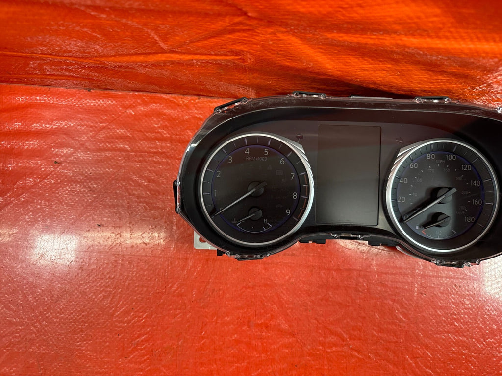 2016 16 INFINITI Q50   3.0L TURBO ONLY   INSTRUMENT GAUGE CLUSTER SPEEDO #2223