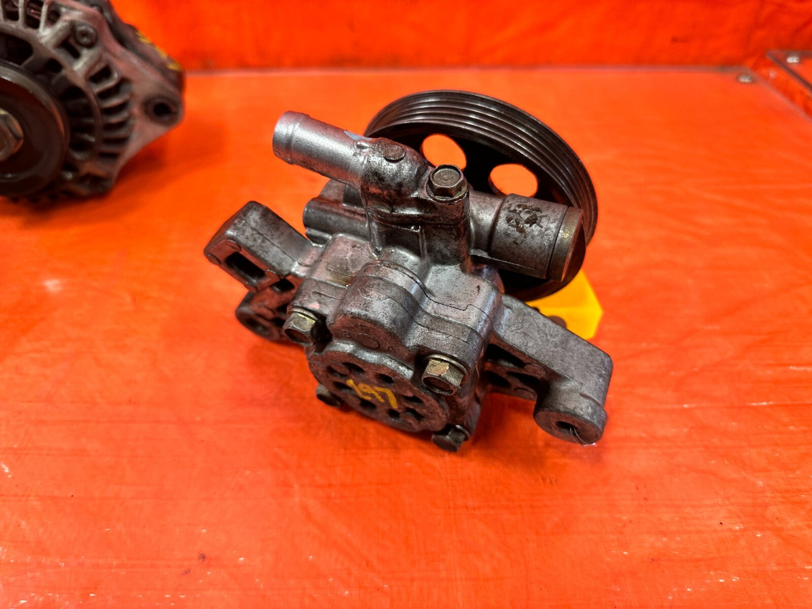 96 00 HONDA CIVIC   D16Y7 D16Y8 POWER STEERING PUMP AC COMPRESSOR ALTERNATOR3