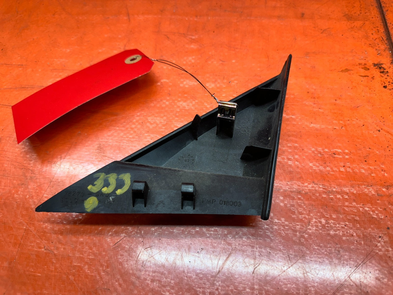 92 95 HONDA CIVIC EX 2D   DRIVER LEFT INTERIOR POWER MIRROR COVER TRIM   OEM #336