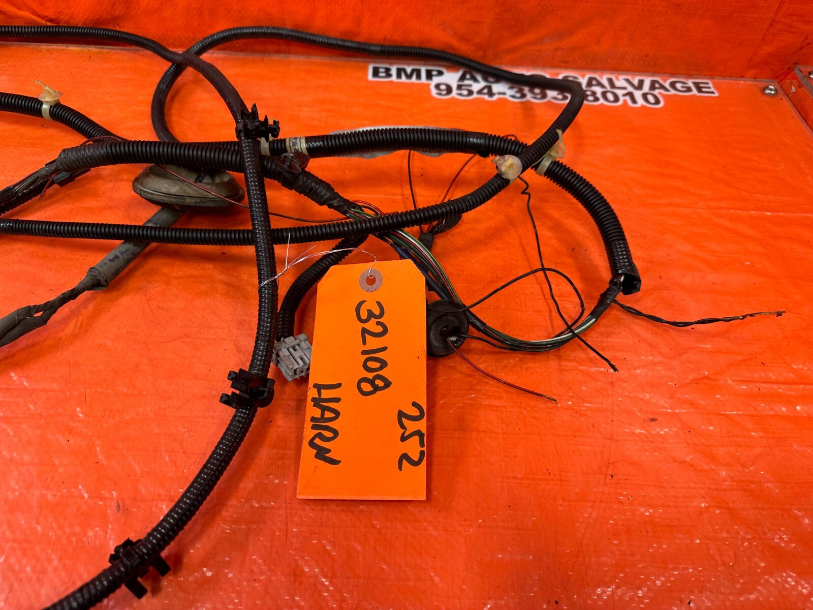 1998 98 HONDA PRELUDE BASE   REAR / TAIL LIGHT LAMP WIRING HARNESS WIRE LOOM 2524