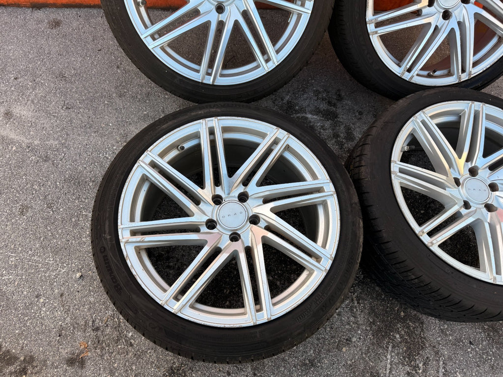 DRAG DR70 19 INCH WHEEL AND TIRE PACKAGE WHEELS   19x8 +32   19x9.5 +40  17