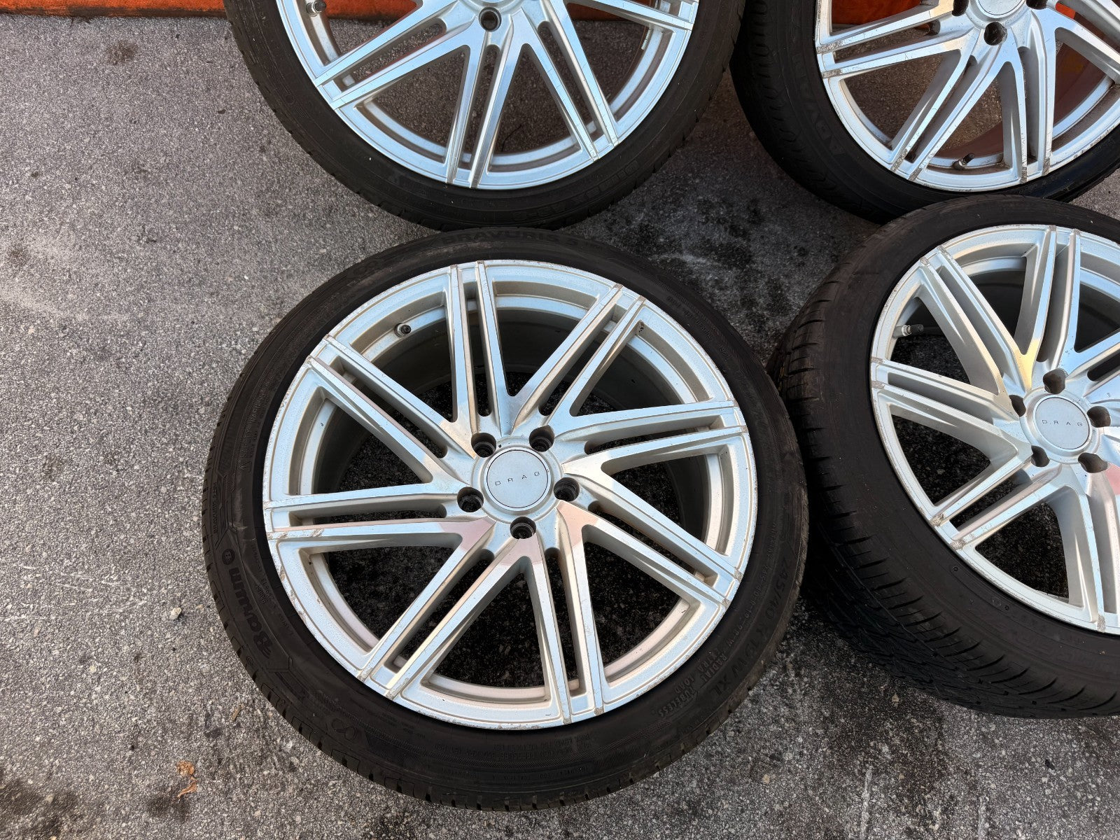 DRAG DR70 19 INCH WHEEL AND TIRE PACKAGE WHEELS   19x8 +32   19x9.5 +40  17