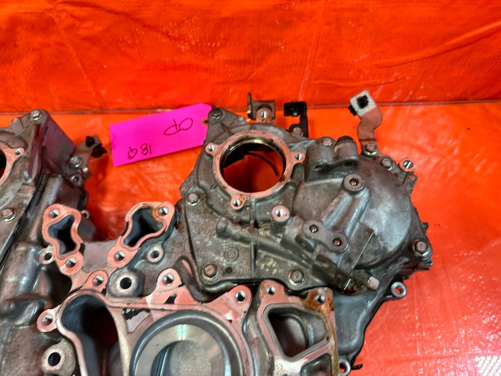 16 20 INFINITI Q50 & Q60   3.0L 300HP   TIMING CHAIN COVER CASE W/ L & R COVERS10