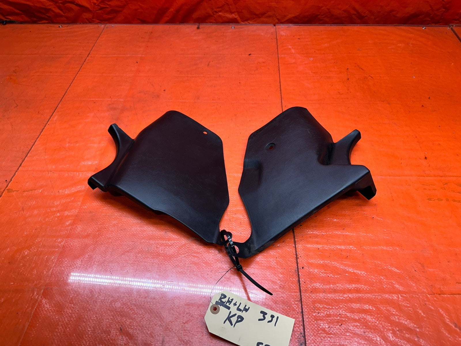 94 01 ACURA INTEGRA LEFT RIGHT INTERIOR KICK PANEL TRIM BLACK OEM #3314