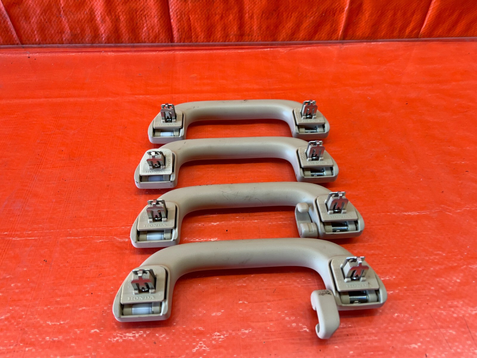 09 14 ACURA TSX INTERIOR GRAB HANDLE SET LEFT RIGHT FRONT REAR   IVORY OEM #15810