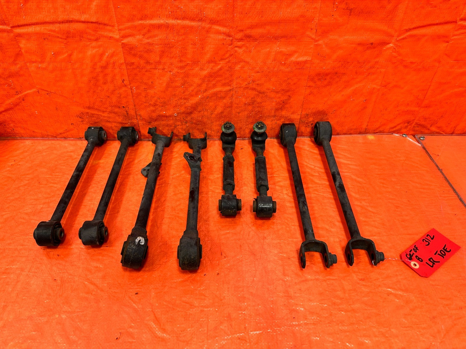 04 08 ACURA TSX LEFT AND RIGHT  REAR LOWER CONTROL ARM SET OF 10  ALL ARMS #3120