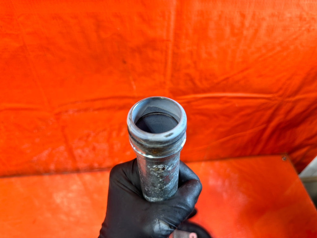 08 15 INFINITI G37 Q60 3.7L VQ37 REAR ENGINE WATER COOLANT PASSAGE PIPE #3299