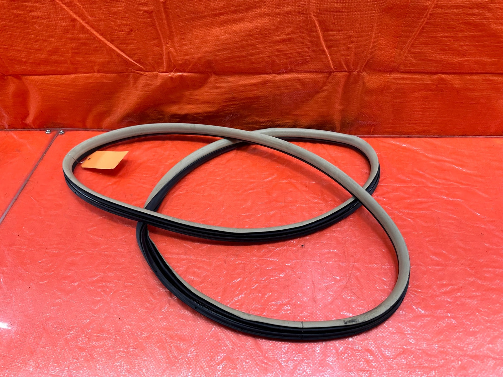04 08 ACURA TSX   LEFT REAR   DOOR TO CHASSIS WEATHER STRIP OPEN TRIM OEM #20512