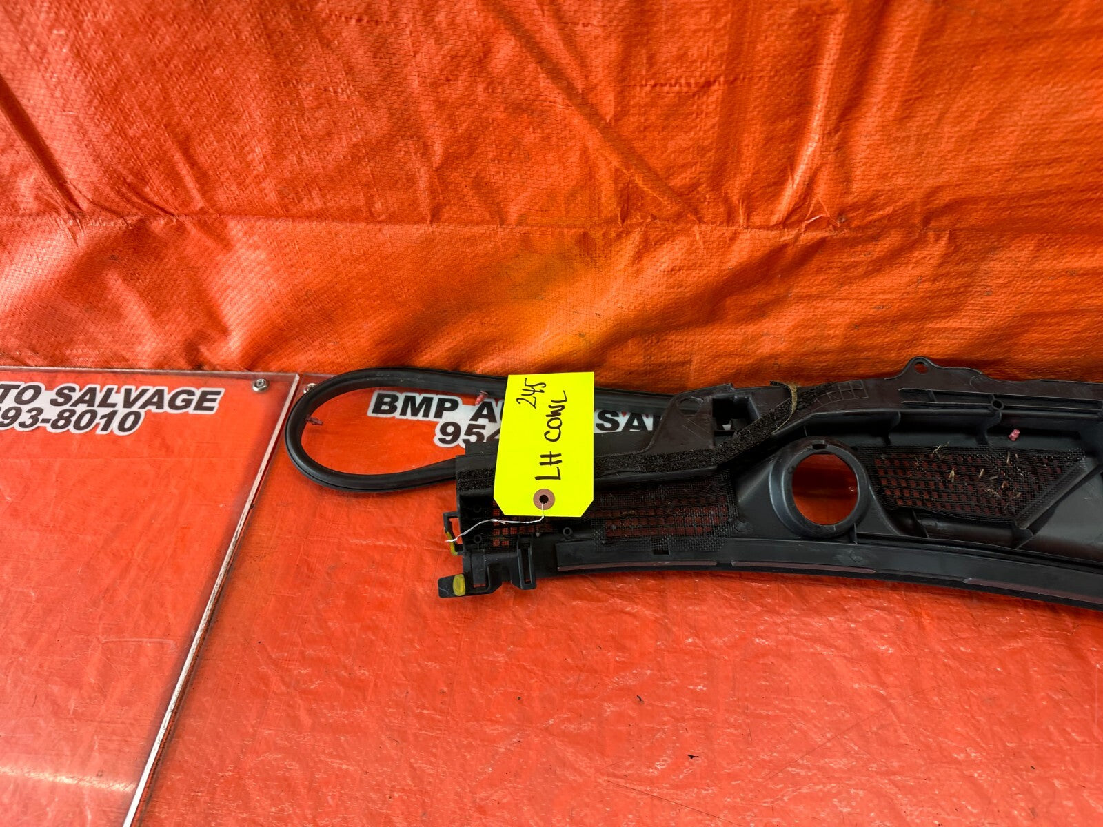 08 15 INFINITI G37 & Q60   2D COUPE   WIPER COWL TRIM   LEFT SIDE   OEM #24514