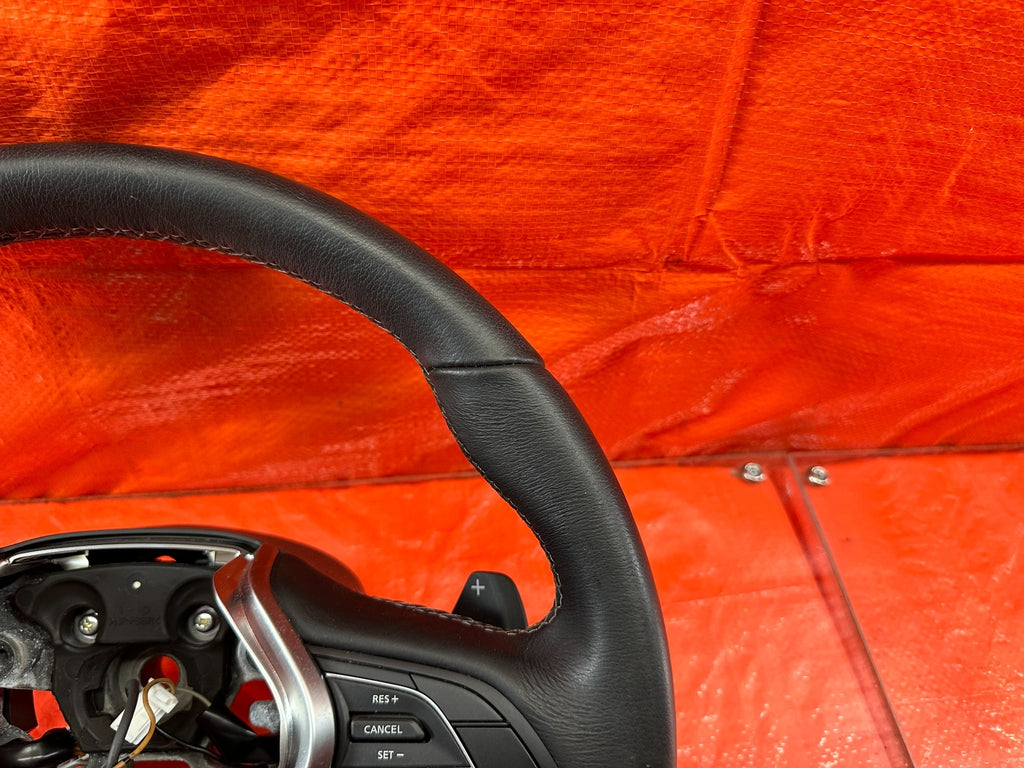 17 20 INFINITI Q60   RED SPORT 400   STEERING WHEEL W/ PADDLE SHIFTERS   OEM 2007