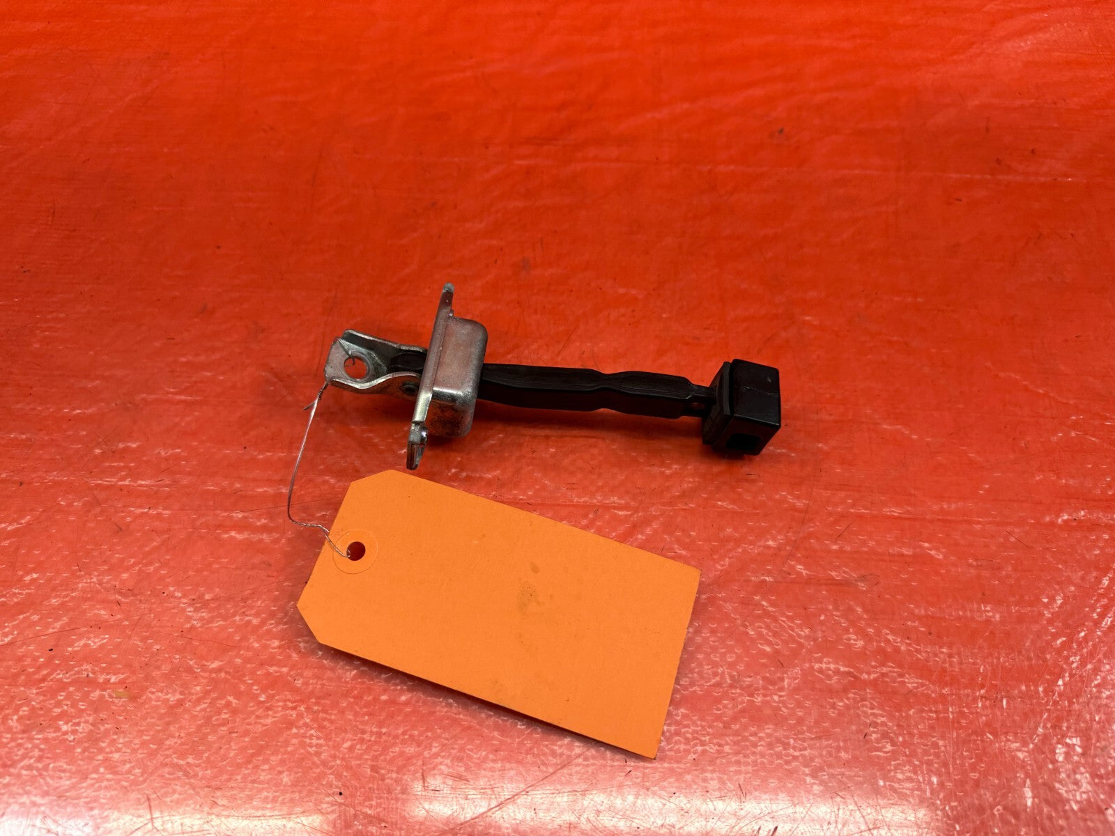 08 15 LANCER EVOLUTION X EVO 10   LEFT REAR DOOR CHECKER HINGE ARM STOPPER 2146