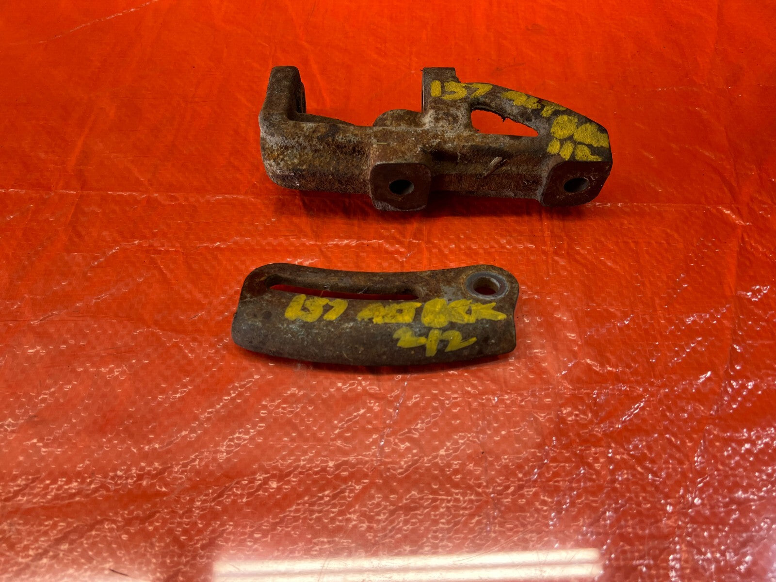 89 91 HONDA CRX DX / SI   D15B2 ALTERNATOR MOUNTING BRACKET SET UPPER LOWER #1573