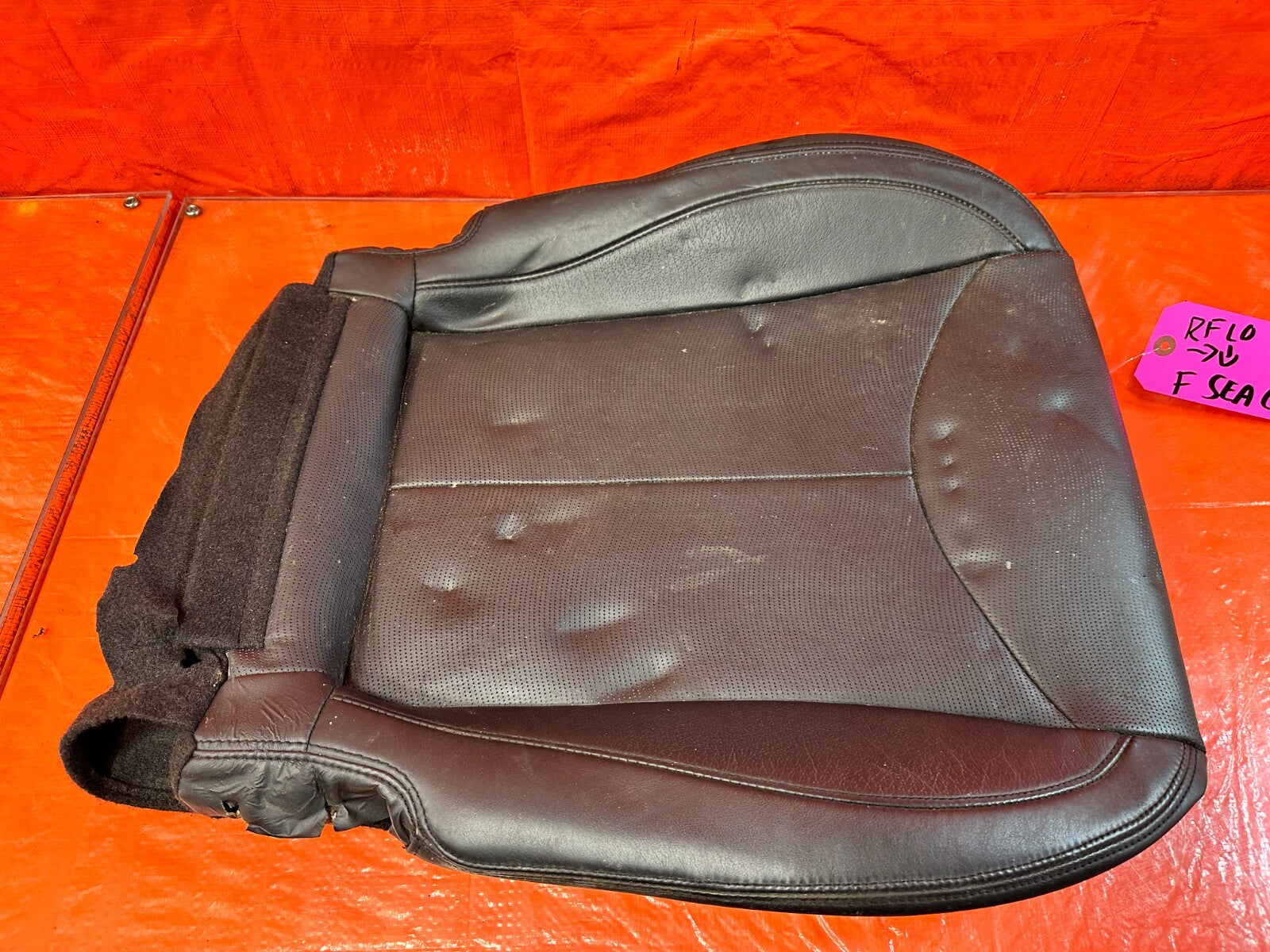 11 15 INFINITI G37 CONVERTIBLE   PASSENGER RIGHT FRONT LOWER SEAT COVER SKIN OEM6