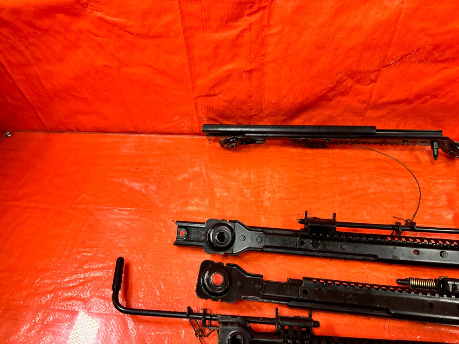 1993 93 MAZDA MX 5 MIATA   SEAT RAIL SET   LEFT & RIGHT RAILS SLIDERS BRACKETS  9