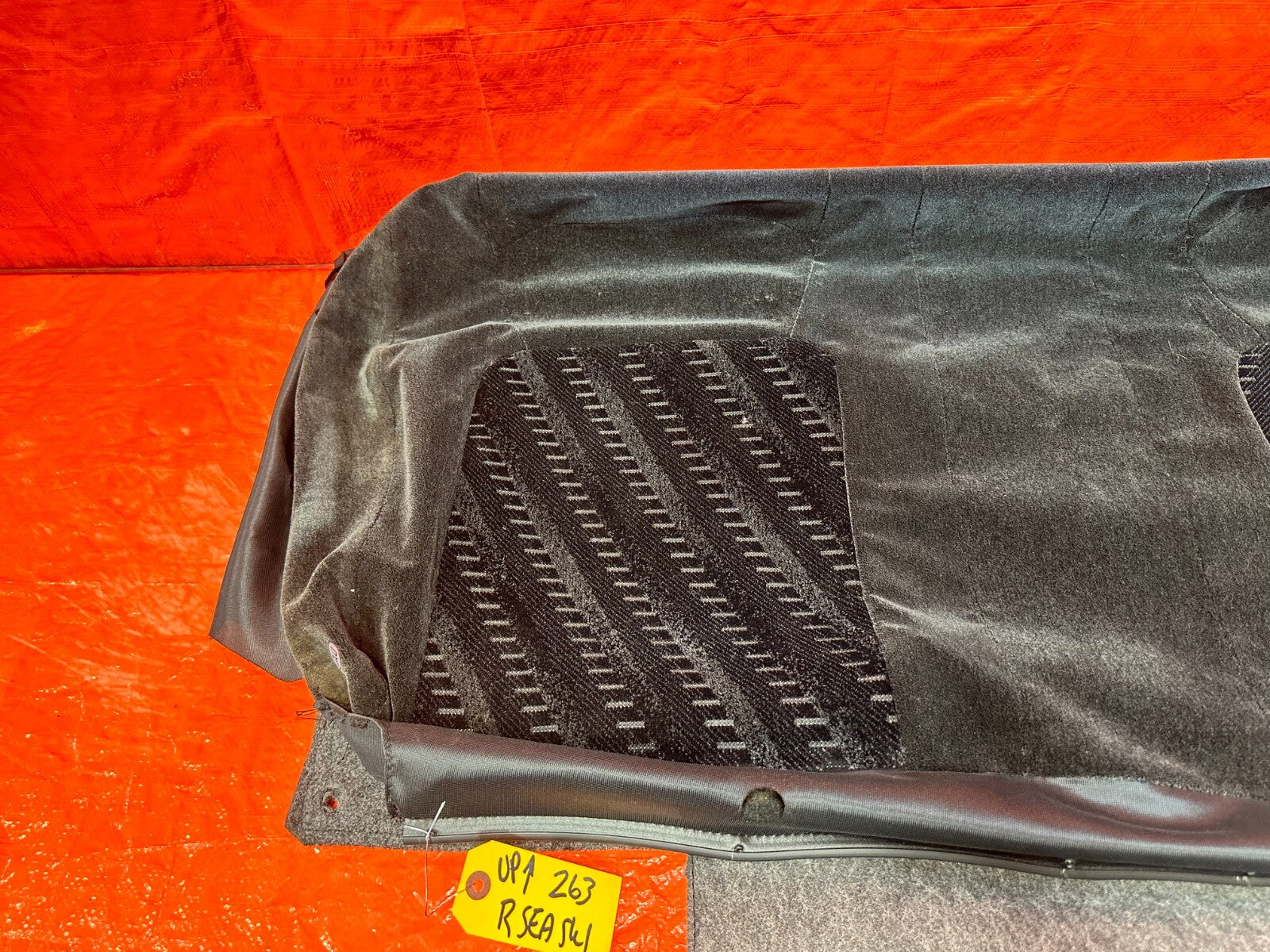 99 01 HONDA PRELUDE REAR UPPER SEAT COVER SKIN LEATHER WRAP CUSHION FABRIC OEM10